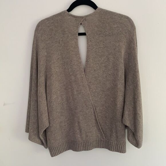 Beige open front/back sweater - Picture 2 of 4